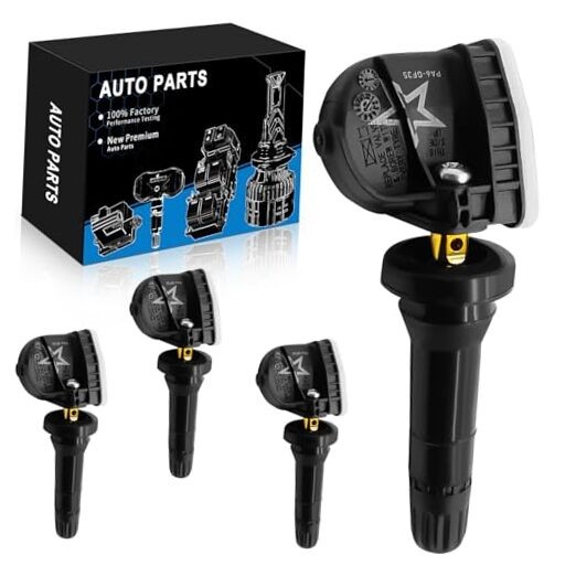 Tire Pressure Sensor 315MHz TPMS Sensor Snap-in 4Pcs Replacement for:-GMC |