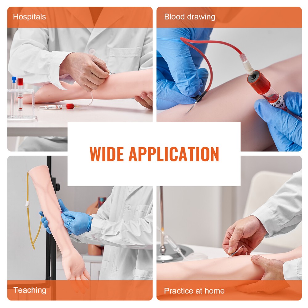 VEVOR IV Practice Kit Phlebotomy Venipuncture Practice Arm for Students Nurses