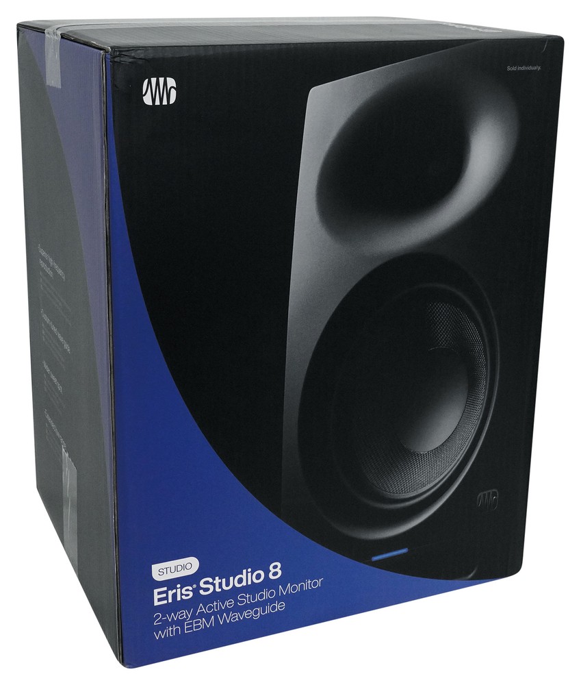 Pair Presonus Eris Studio 8 Powered Active 8" Studio Monitors + Recording Mic