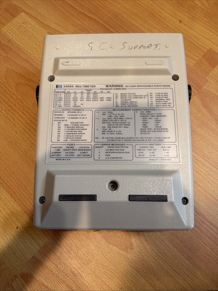 HP 3468A 5.5-Digit Digital Multimeter with HP-IL Interface