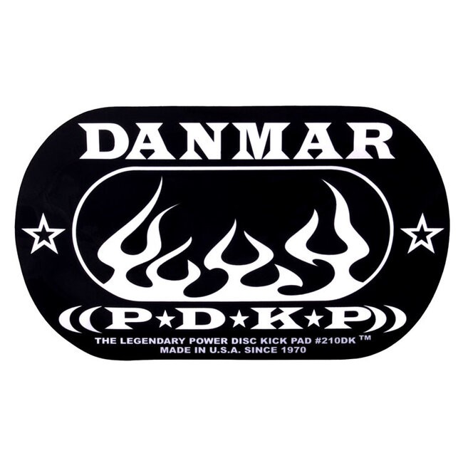 Danmar Power Disc Double Kick Pad, Flames (210DKF)