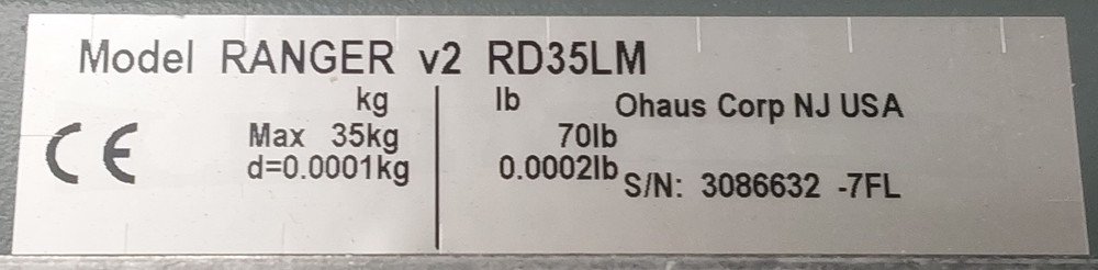 OHAUS Ranger RD35LM High-Resolution Precision Lab Scale Balance
