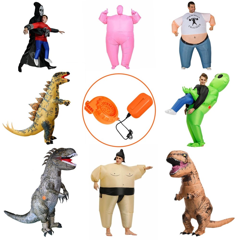 Uderwarb Inflatable Costume Fan Replacement, Mini Blower Medium, Orange