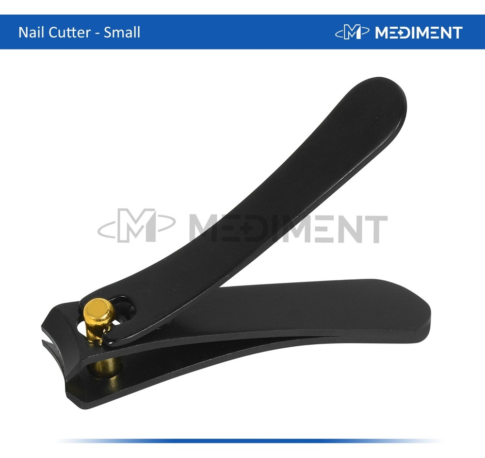 Black Professional Toe Small Cutter Clipper Chiropody - Thick Nails