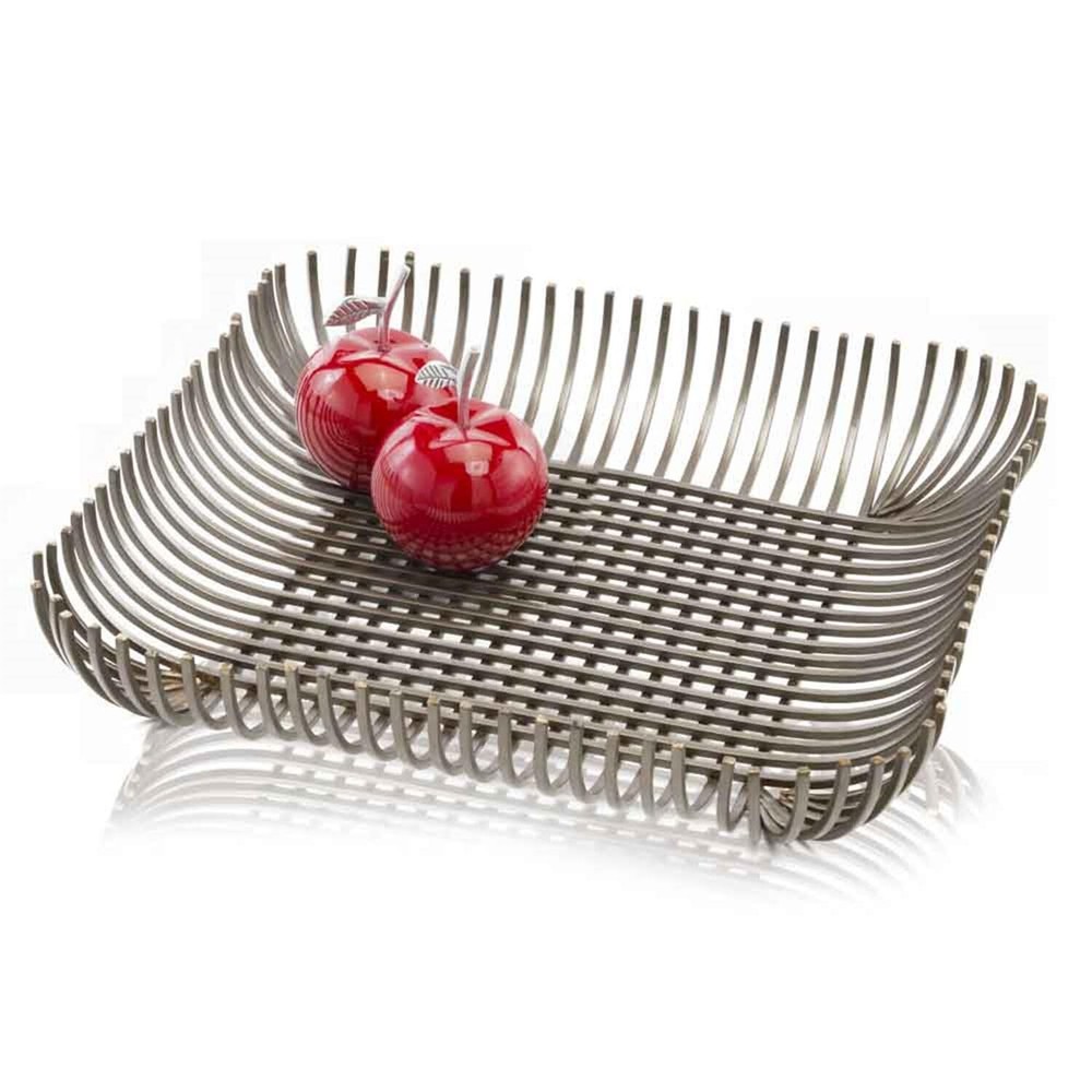6 Red Aluminum Decorative Apple Tabletop Sculpture