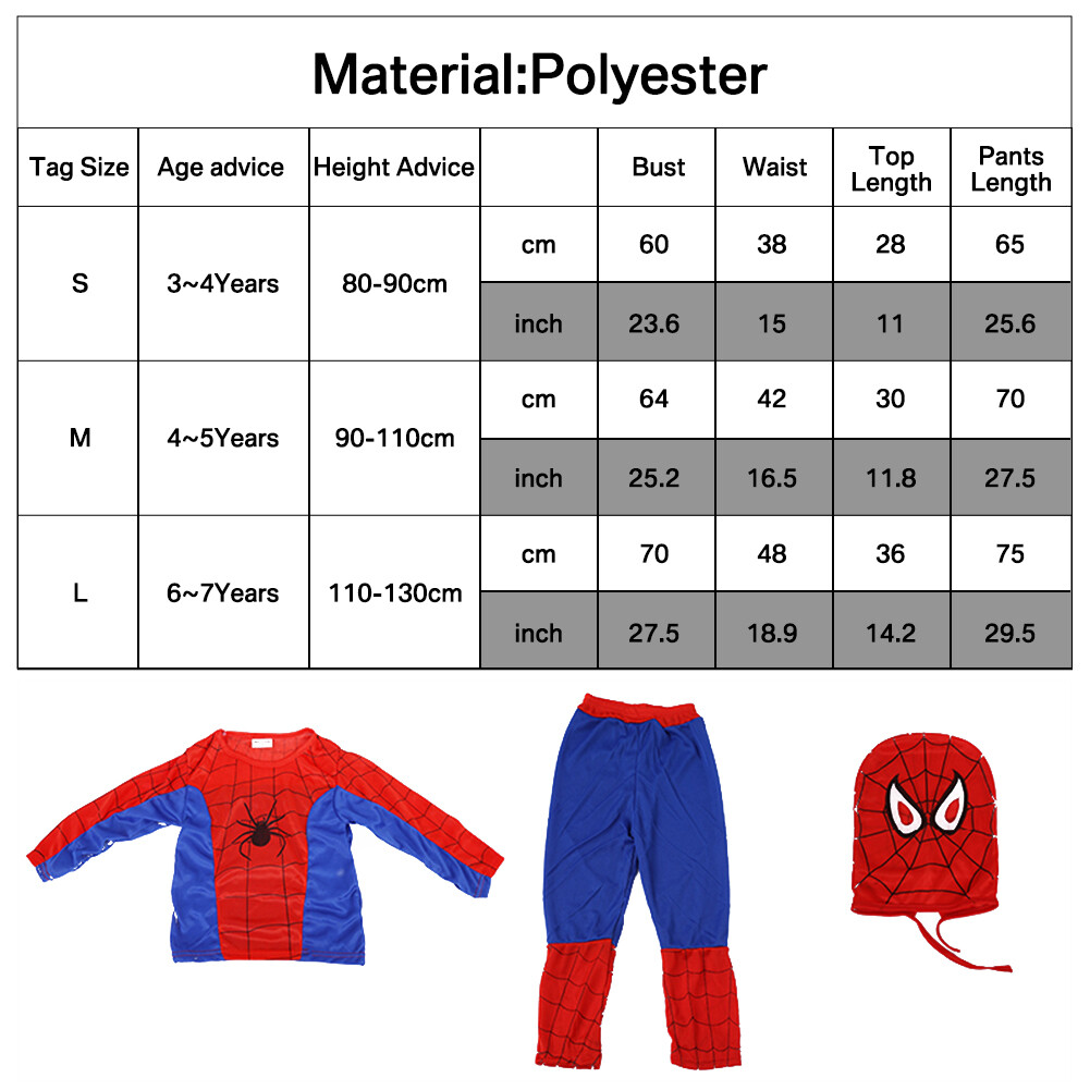 The Amazing Spiderman Jumpsuit Spider-man Kids Baby Boy Bodysuit Cosplay Costume