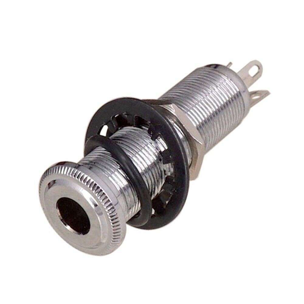Input/Output Mono Barrel Jack Socket Stereo Flush Mount For Electric Guitar Bass