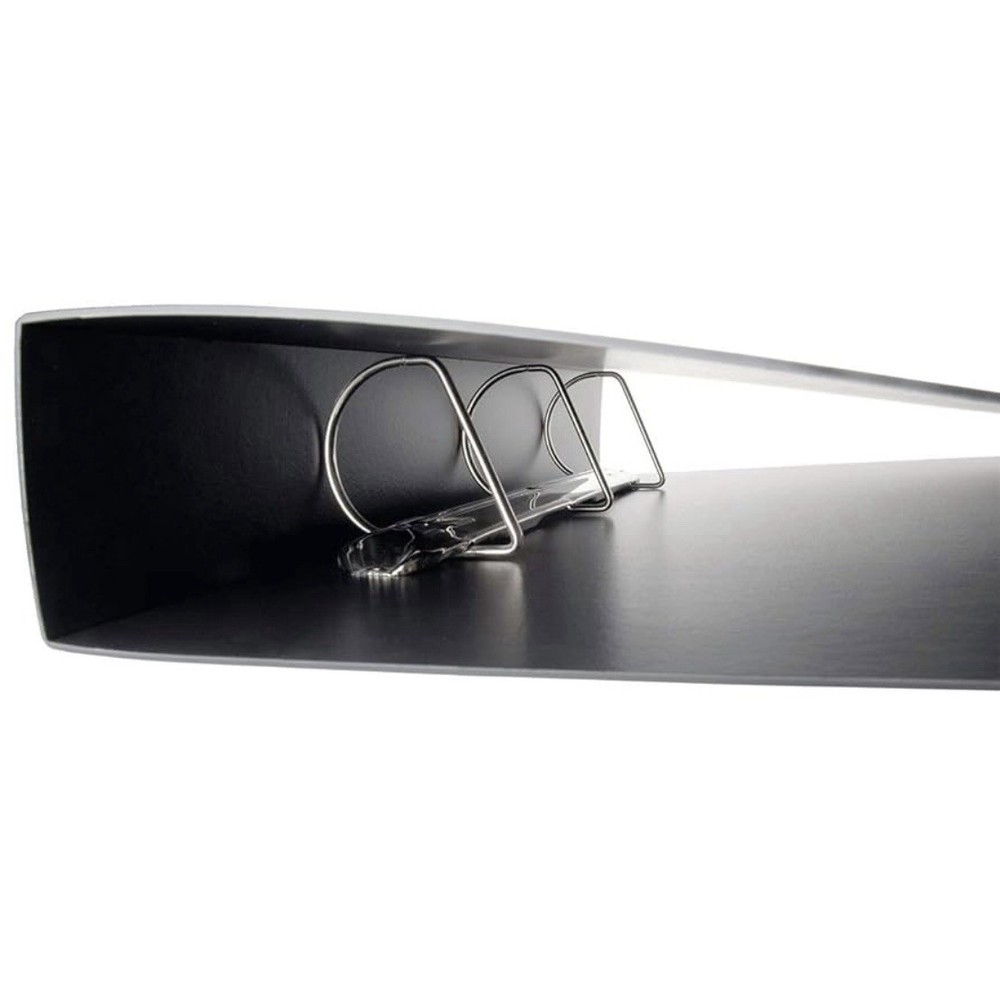 17x11 Binder Poly Panel Featuring a 2" Angle-D Ring Black