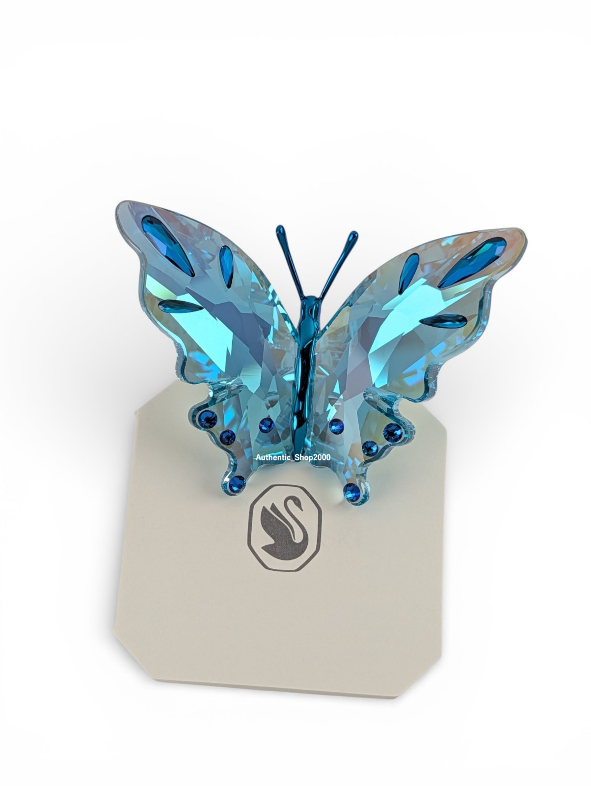 100% Authentic SWAROVSKI Crystal Idyllia Turquoise Butterfly Figurine 5721539
