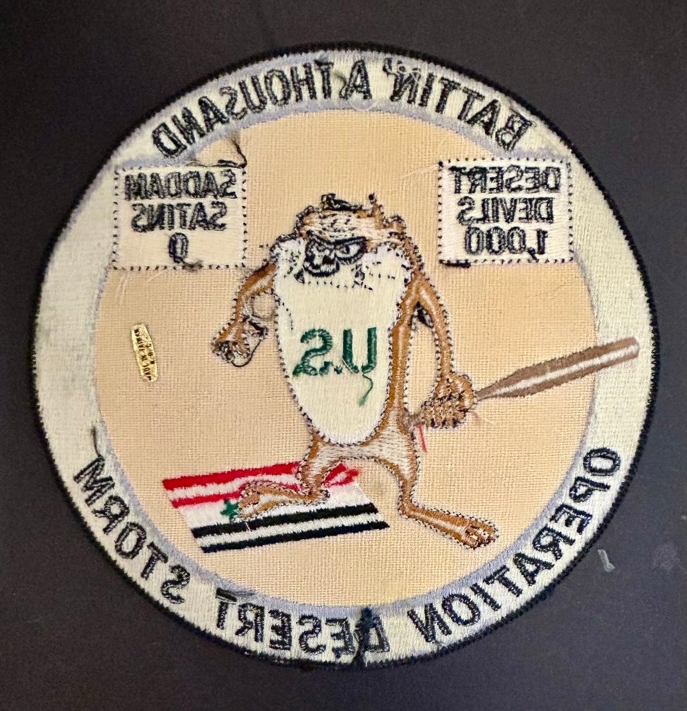 6" 1991 Operation DESERT STORM 'BATTIN A THOUSAND' Desert Devils LARGE PATCH