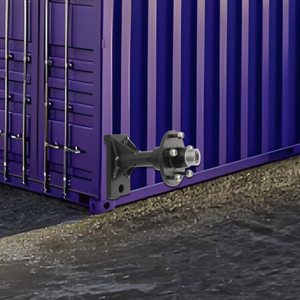 5x 5.5 Lug Shipping Container Wheels Bolt-on Spindle Kit US