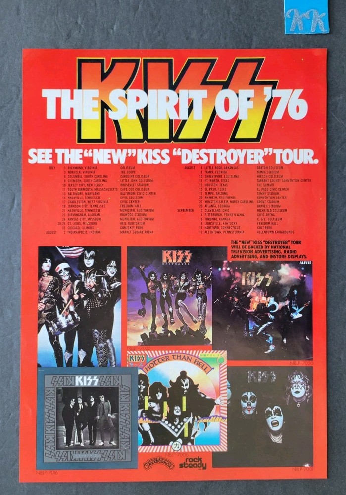 Kiss Spirit Of '76 Destroyer Tour Promo Print Advertisement 1976