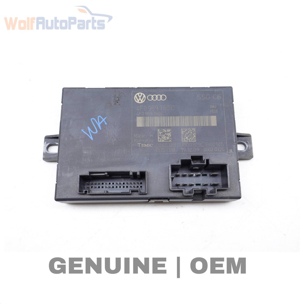 2009-2011 AUDI A6 - Front SEAT Memory Control Module 4F0959760C