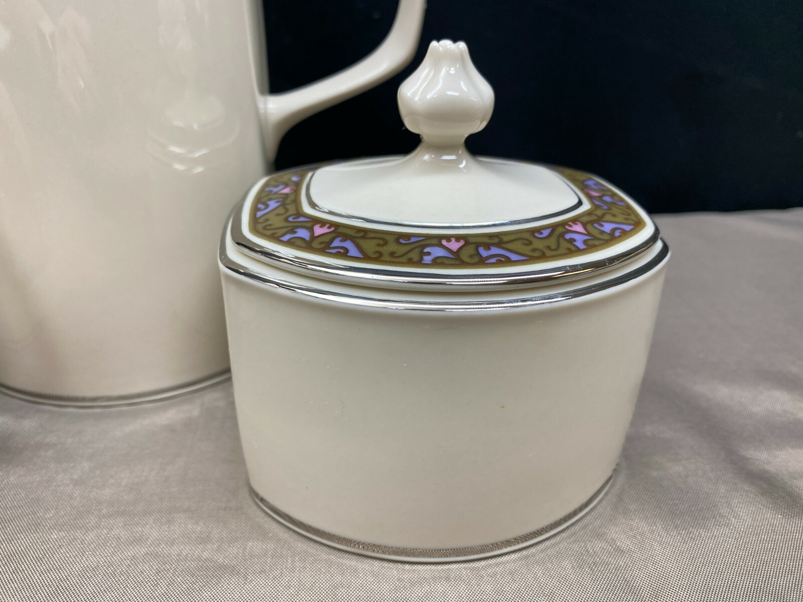 Franciscan "CONSTANTINE" Masterpiece ~ USA ~ 5 Cup Coffee Pot, Creamer, Sugar