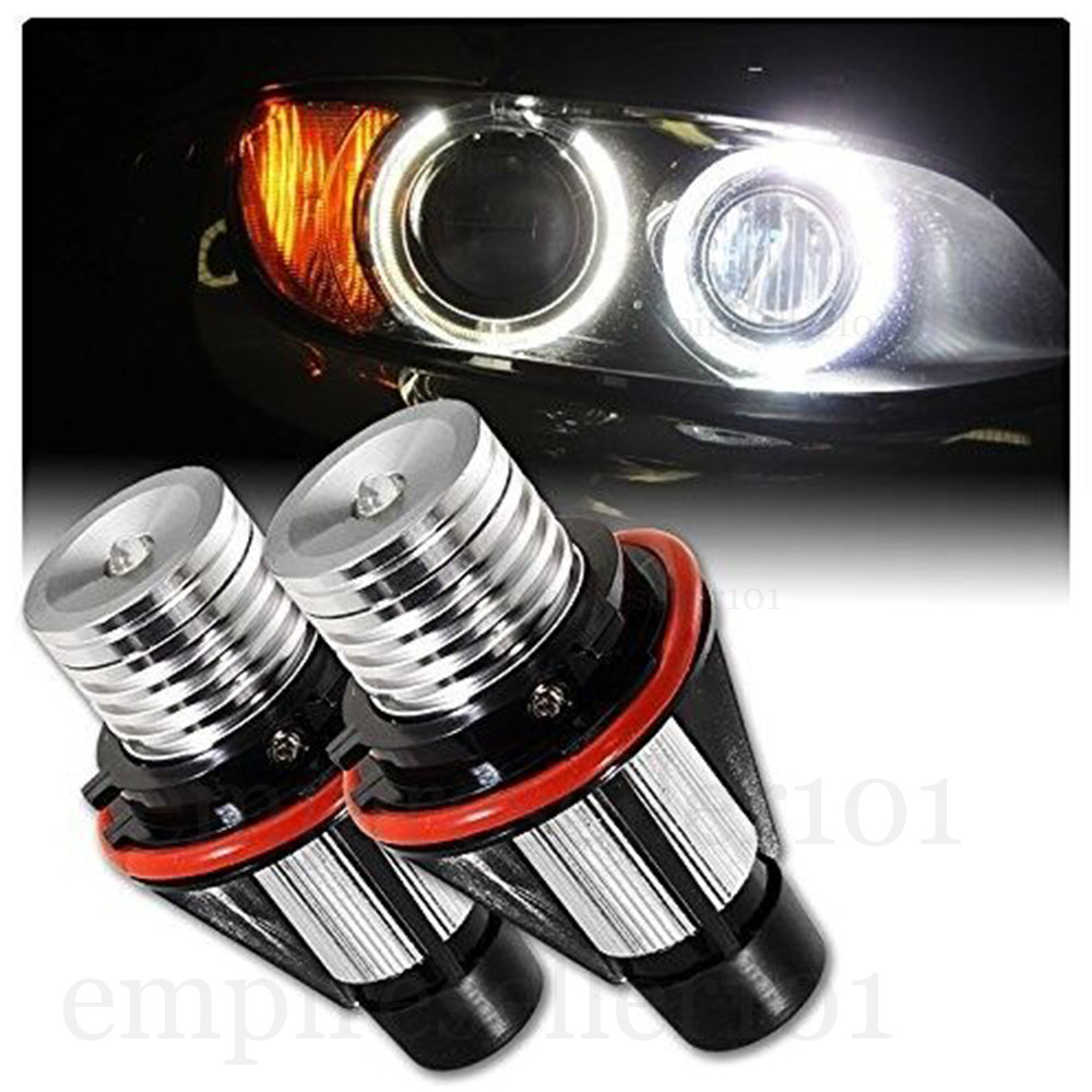 2X Angel Eyes Halo LED Lights Bulb For BMW E39 E87 E64 E63 E65 E66 E53 X5 E83