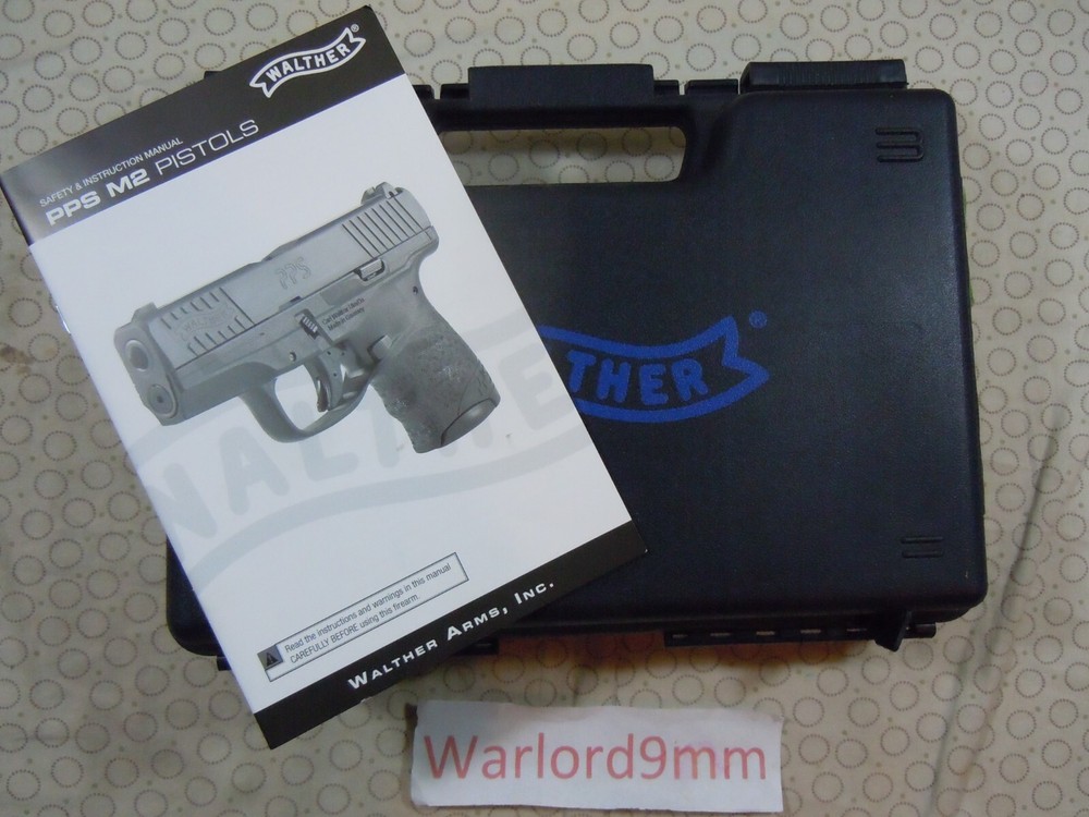 WALTHER PPS M2 FACTORY HARD CASE + MANUAL - 162249.