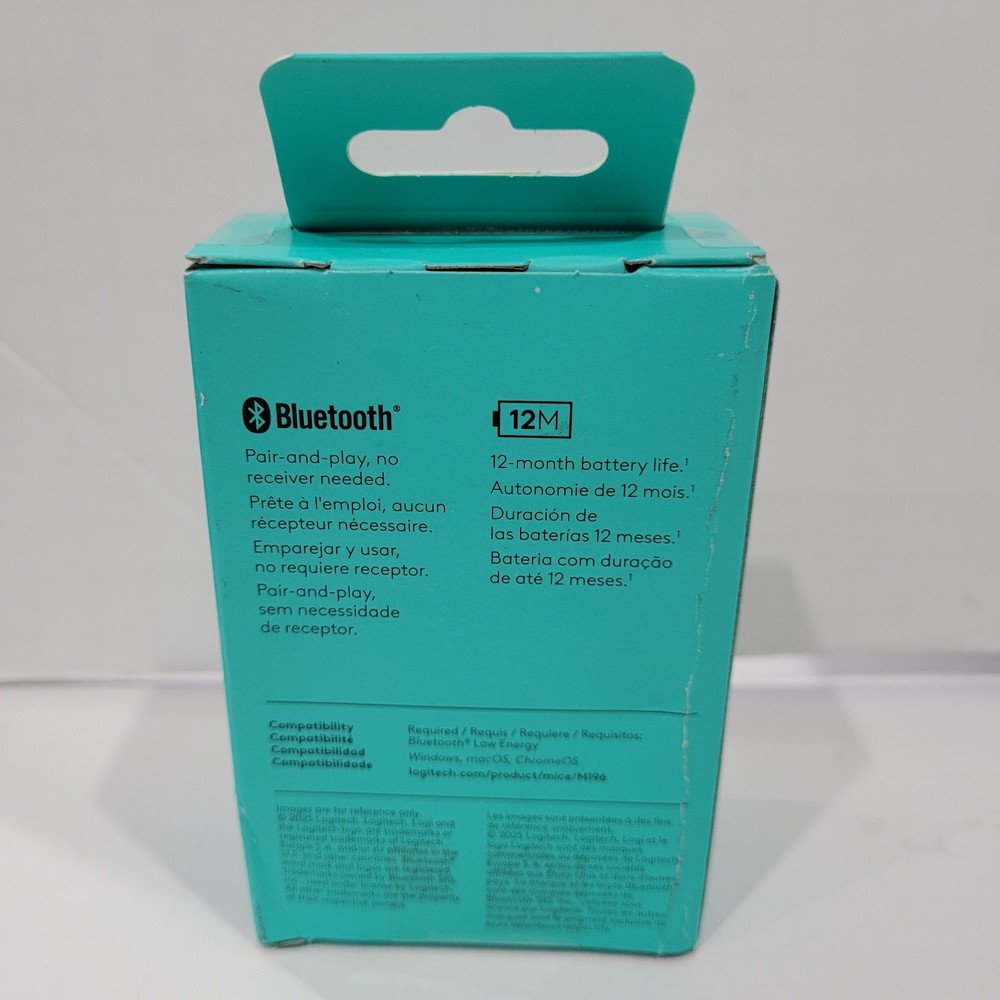 Logitech Wireless Connection Ports M196 Mouse Bluetooth Compact