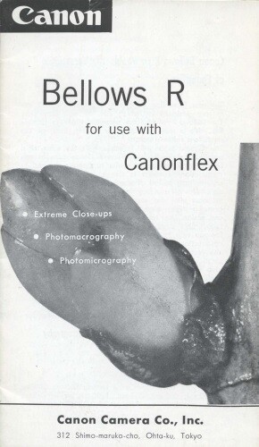 Canon Bellows R for Canonflex Instruction Manual Original