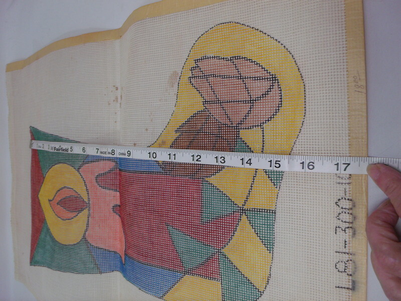 Vintage CANDLE Stocking Needlepoint Canvas