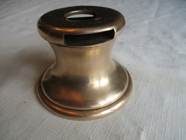 Vintage Solid Brass Sailboat Deck Winch
