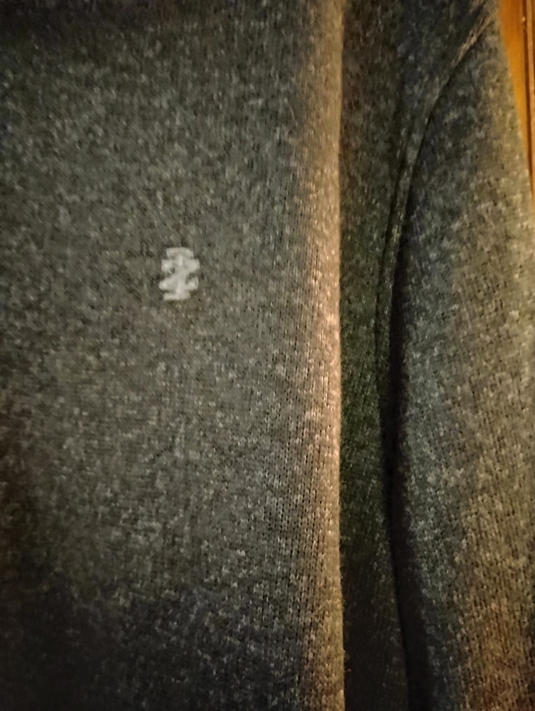 Izod Men's M Polyester Black Zip Neck Pullover Sweater Used