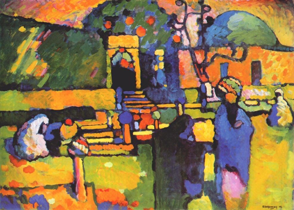 Kandinsky, Wassily - Arabs I (Cemetery)