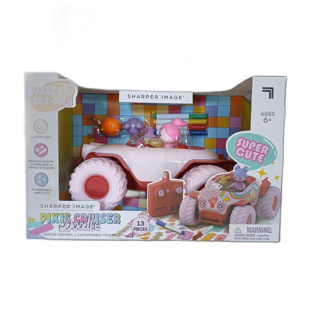 Sharper Image Pixie Cruiser Doodle RC Car Customizable 13pc Set