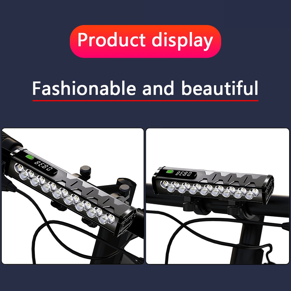 5000 Lumen Bike Lights Rechargeable Bicycle Light Super Bright Bicycle Headlight