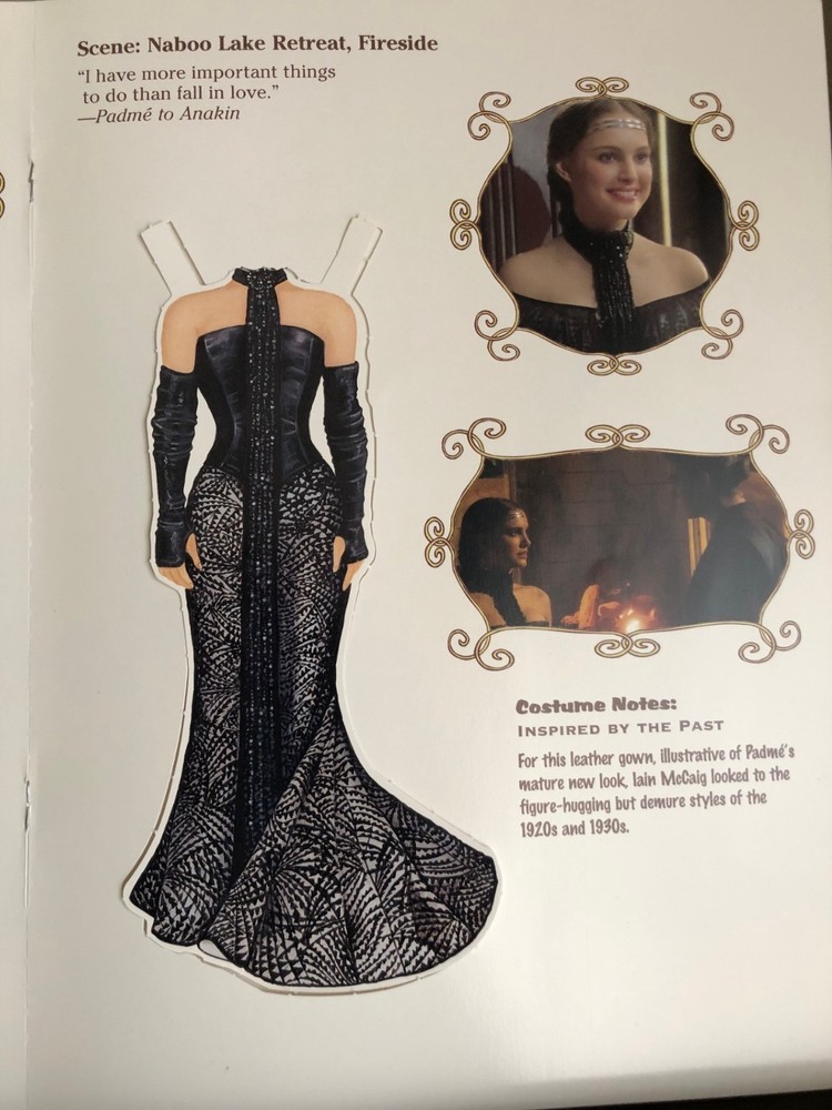 Padme Amidala Paper Doll Book Cut