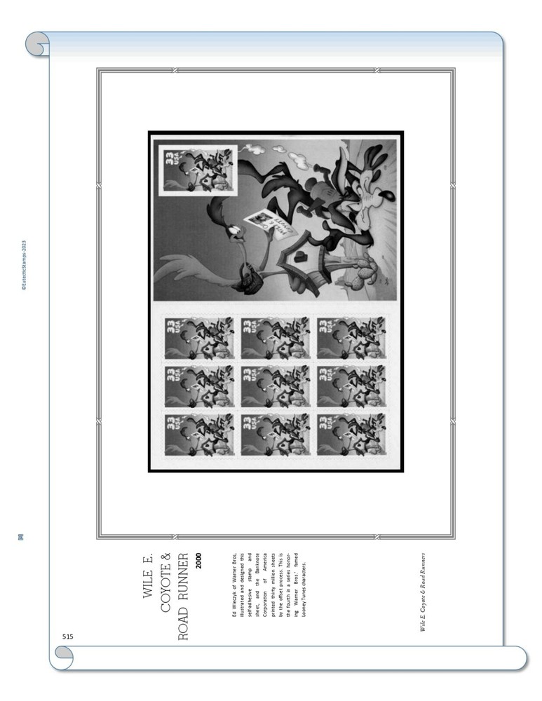 2000 U.S. Commemorative Singles COMPLETE Supplement (White Ace Alternative)