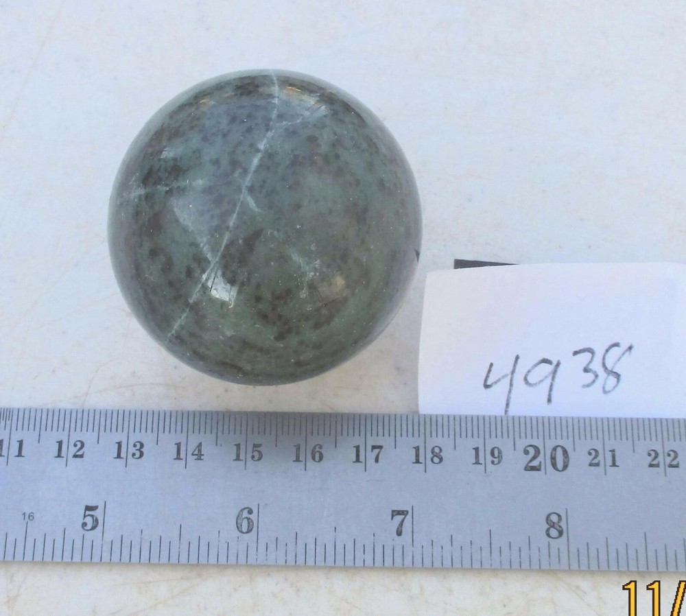 Fluorescent Ruby in Zoisite 50mm Sphere for Home Decor or Gift Idea 4938