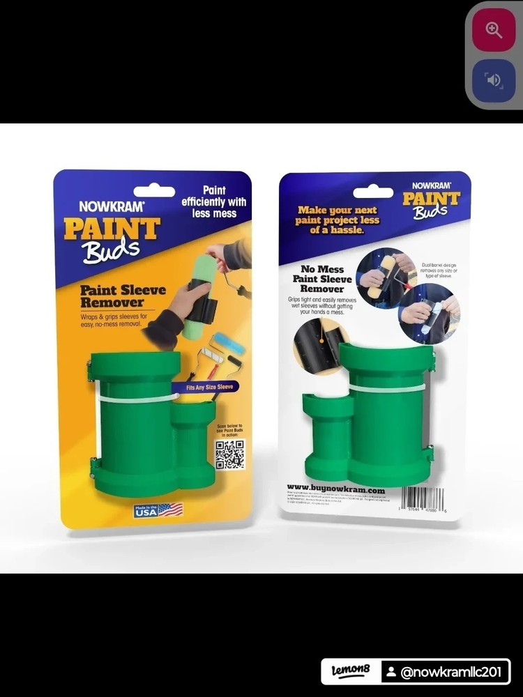 "NOWKRAM" Paint Roller Sleeve/Cover Remover.