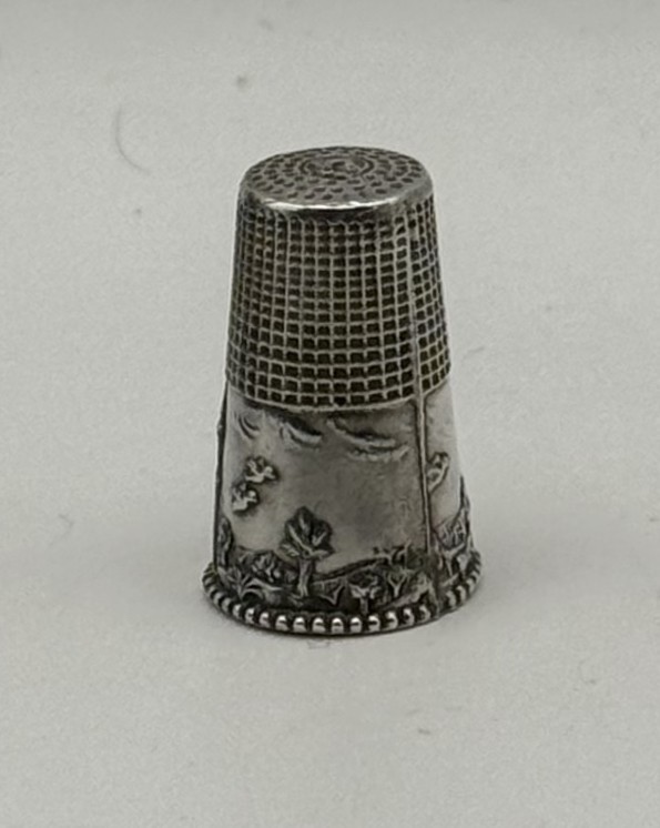 Sterling Silver Thimble Depicting Windmill Boxed