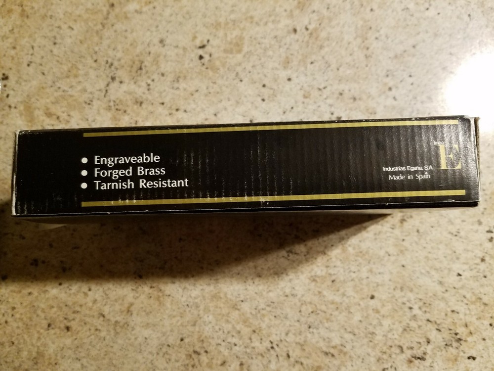 Solid Brass Doorknocker New in Box - Pewter finish
