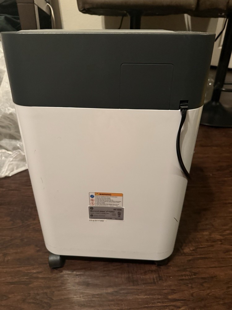 HP AF1009 Micro-shred High Security Paper Shredder, Model AF1009, Microcut
