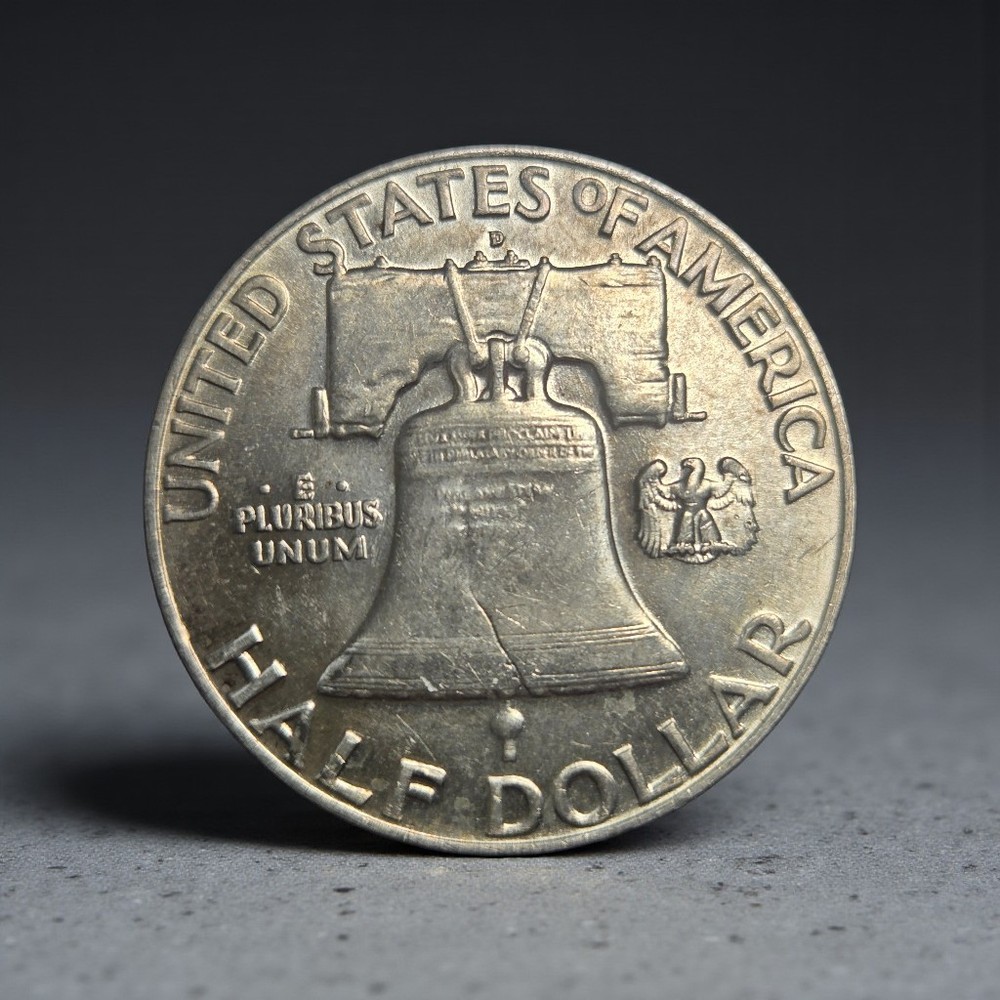 1958-D Franklin Half Dollar 90% Silver BU
