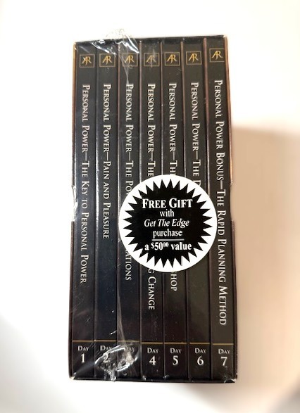 Anthony Robbins GET THE EDGE & PERSONAL POWER CD Set - 95% Completed. USED