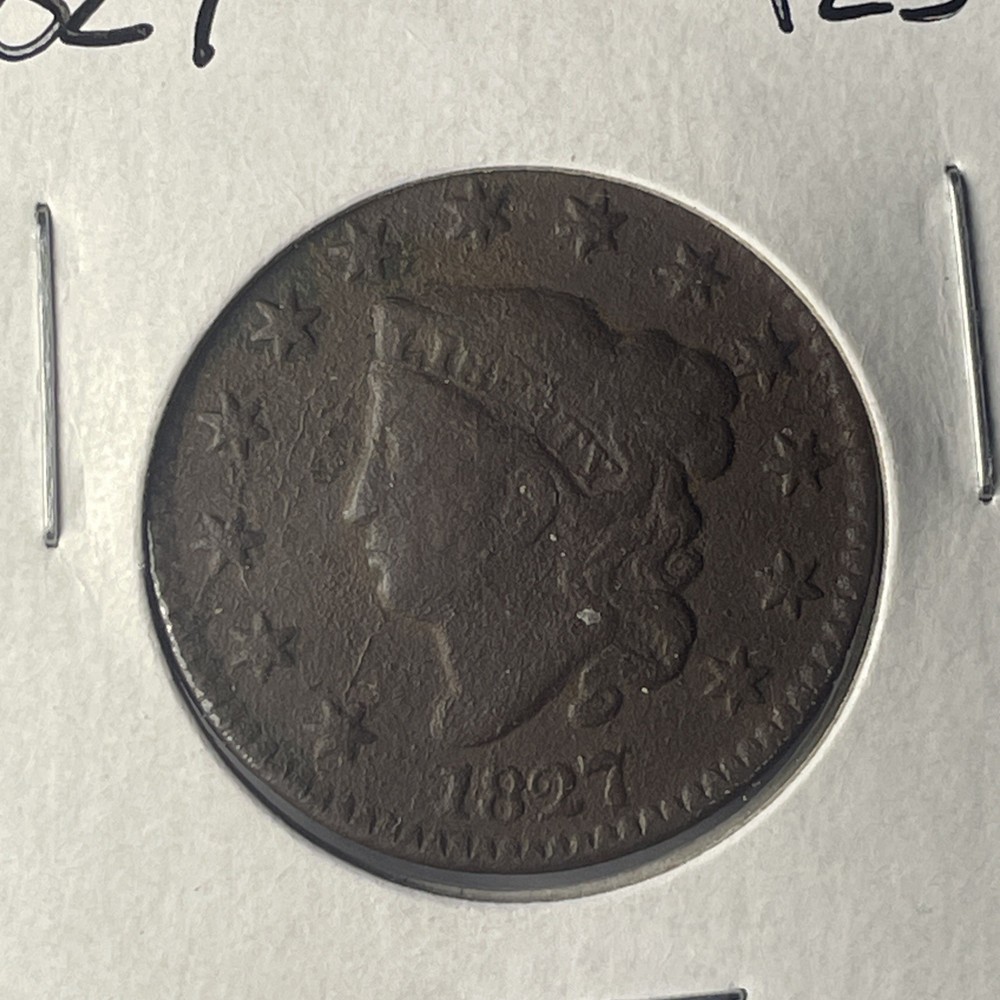 1827. LARGE CENT VF Condition XX096