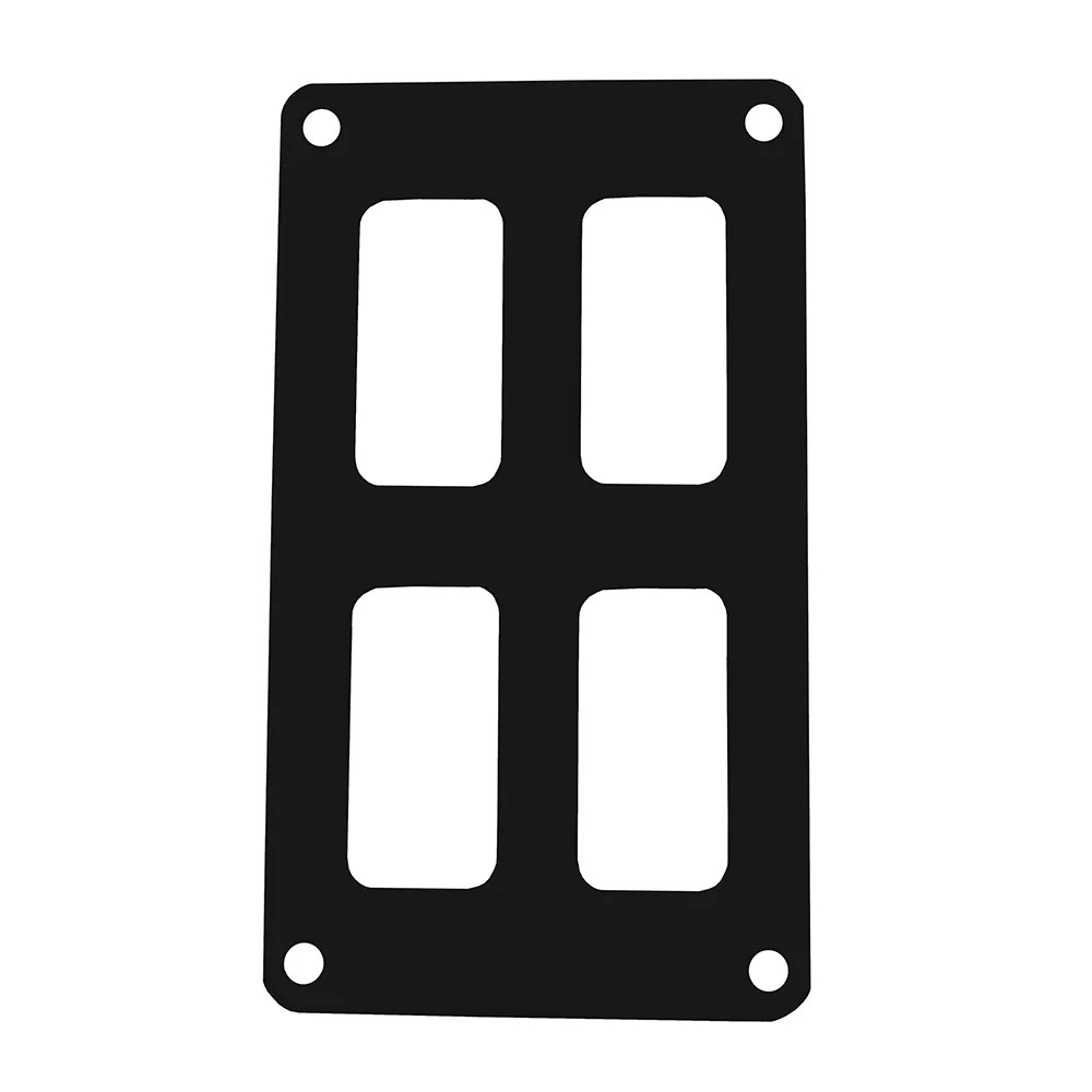 Pacer Group PSC-22-BK Pacer Switch Panel 2 Switch & 2 Row 3" x 4.75" Black