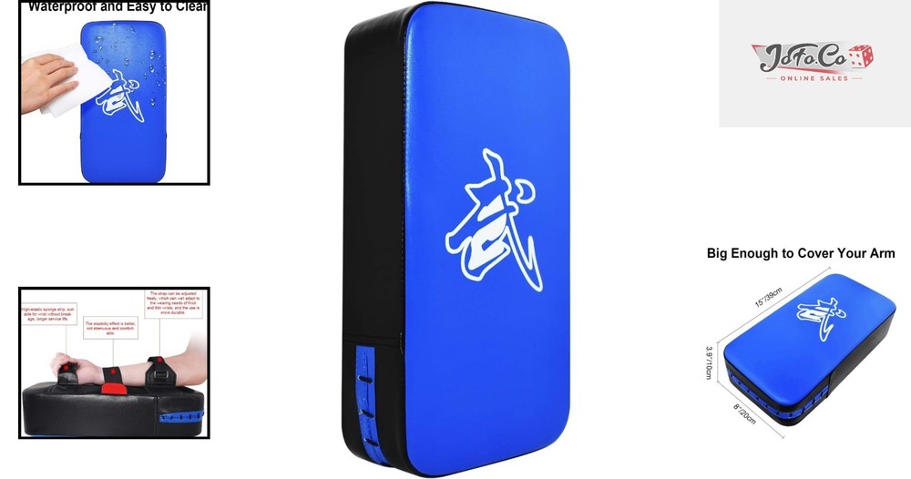 Adjustable Taekwondo Kick Pads - Breathable Curved Shield for Karate Training