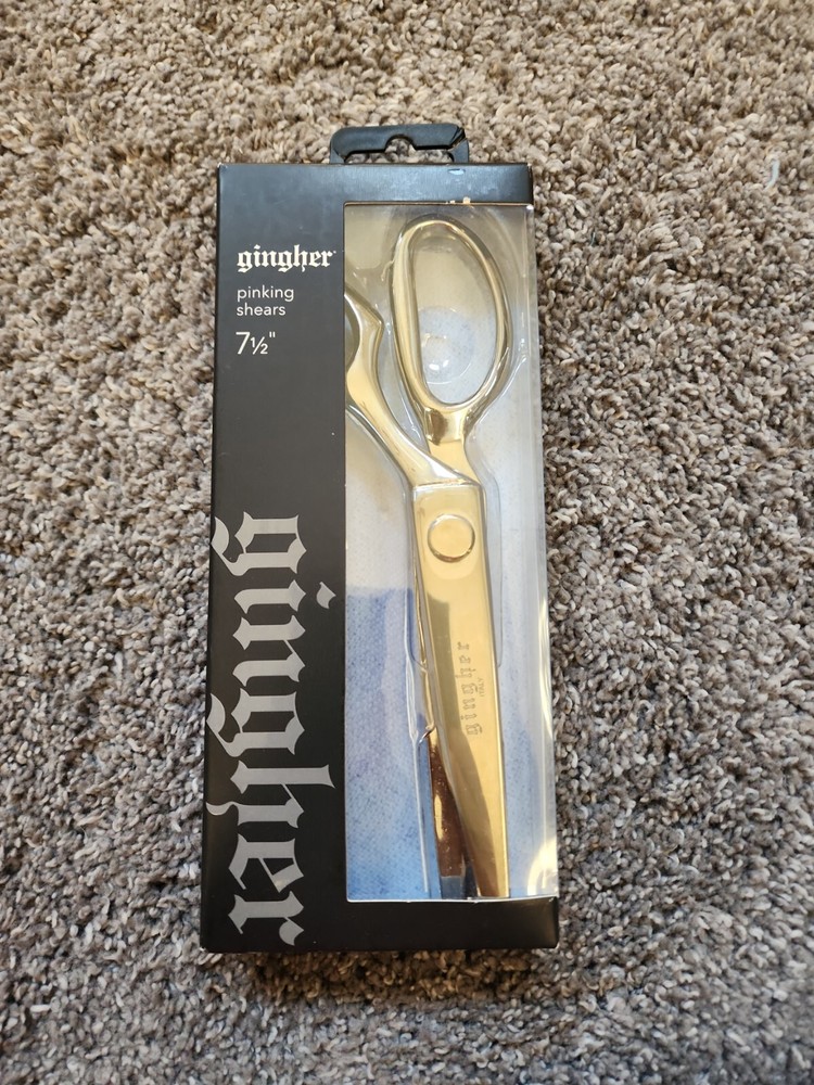 Gingher 7 1/2"  Pinking Shears for Sewing and Crafts