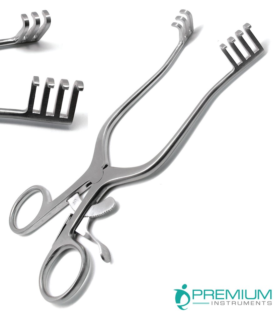 Surgical Weitlaner Retractor 7" Blunt 3x4 Prong Veterinary Instruments