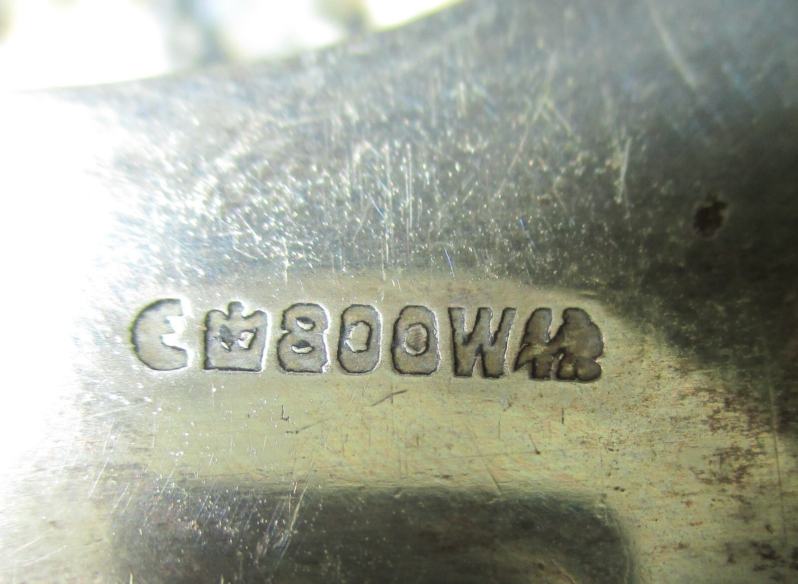 German Antique (1936) Solid Silver Soup Ladle 14" 800W 309 G 10.9 oz Vintage