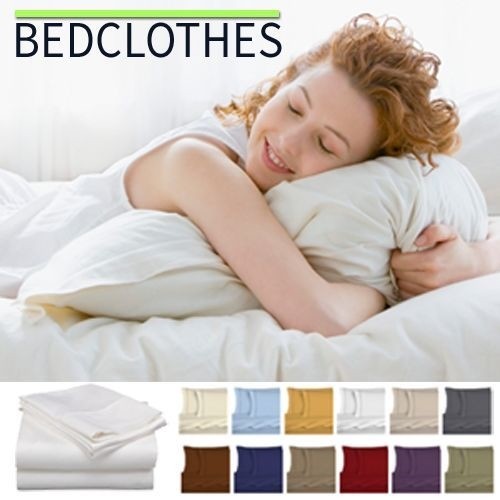 BedClothes 6 Piece 1800 Series Solid Sheet Set Deep Pockets Microfiber Bedding