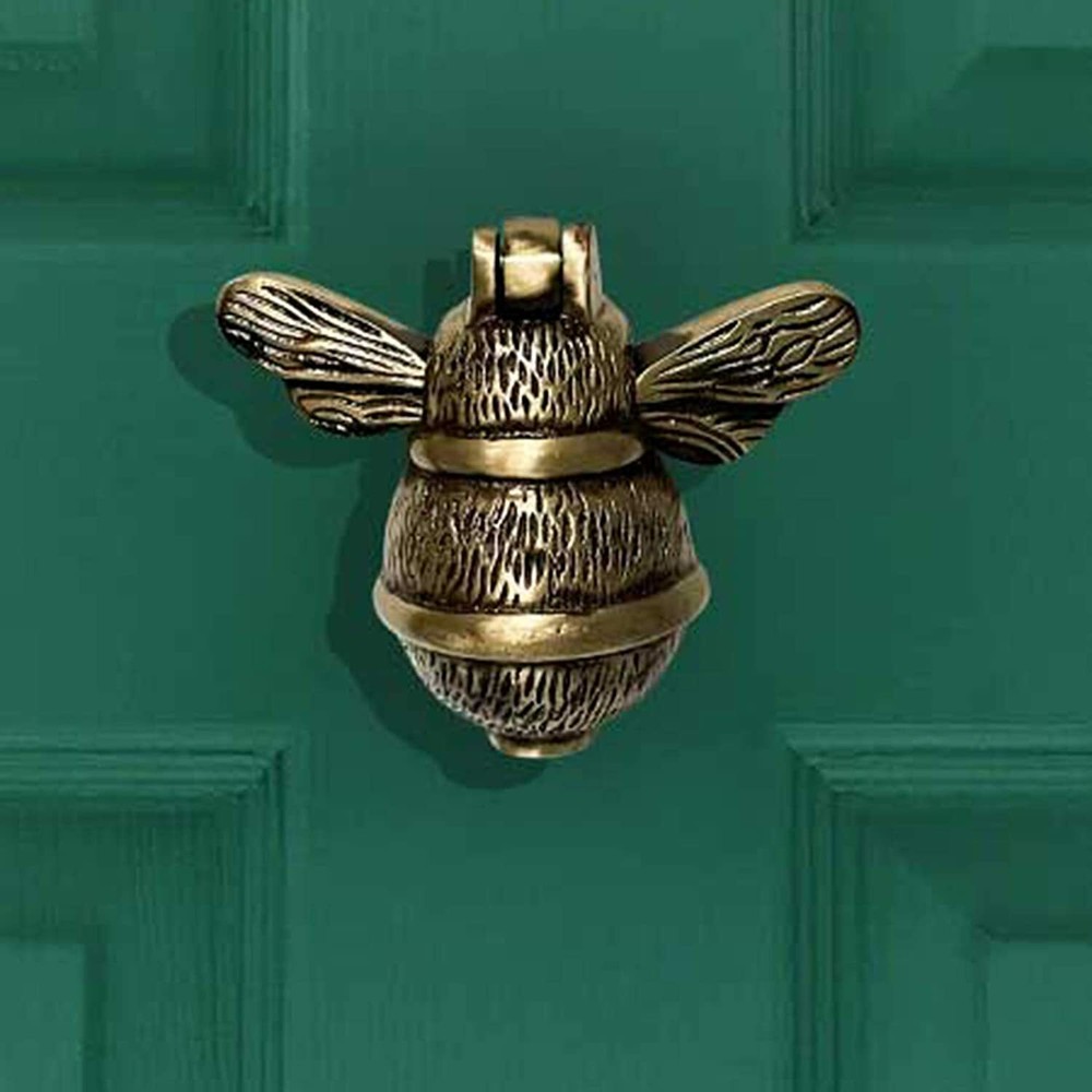 Solid Brass Bumble Bee Door Knocker Antique Bee Style Bumble Bee Door Knocker, V