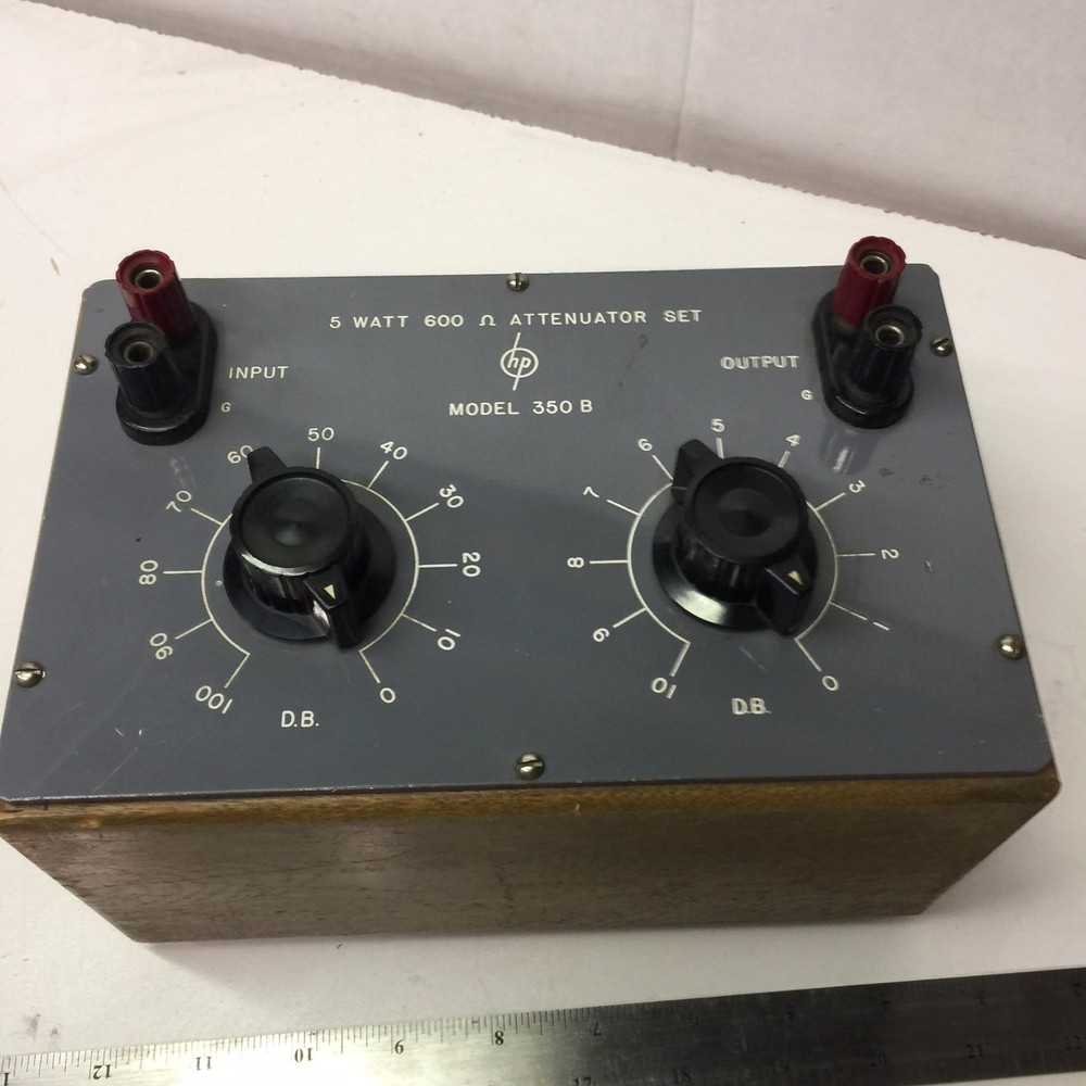 Hewlett Packard Model 350B 5 Watt 600 Ohm Attenuator Set
