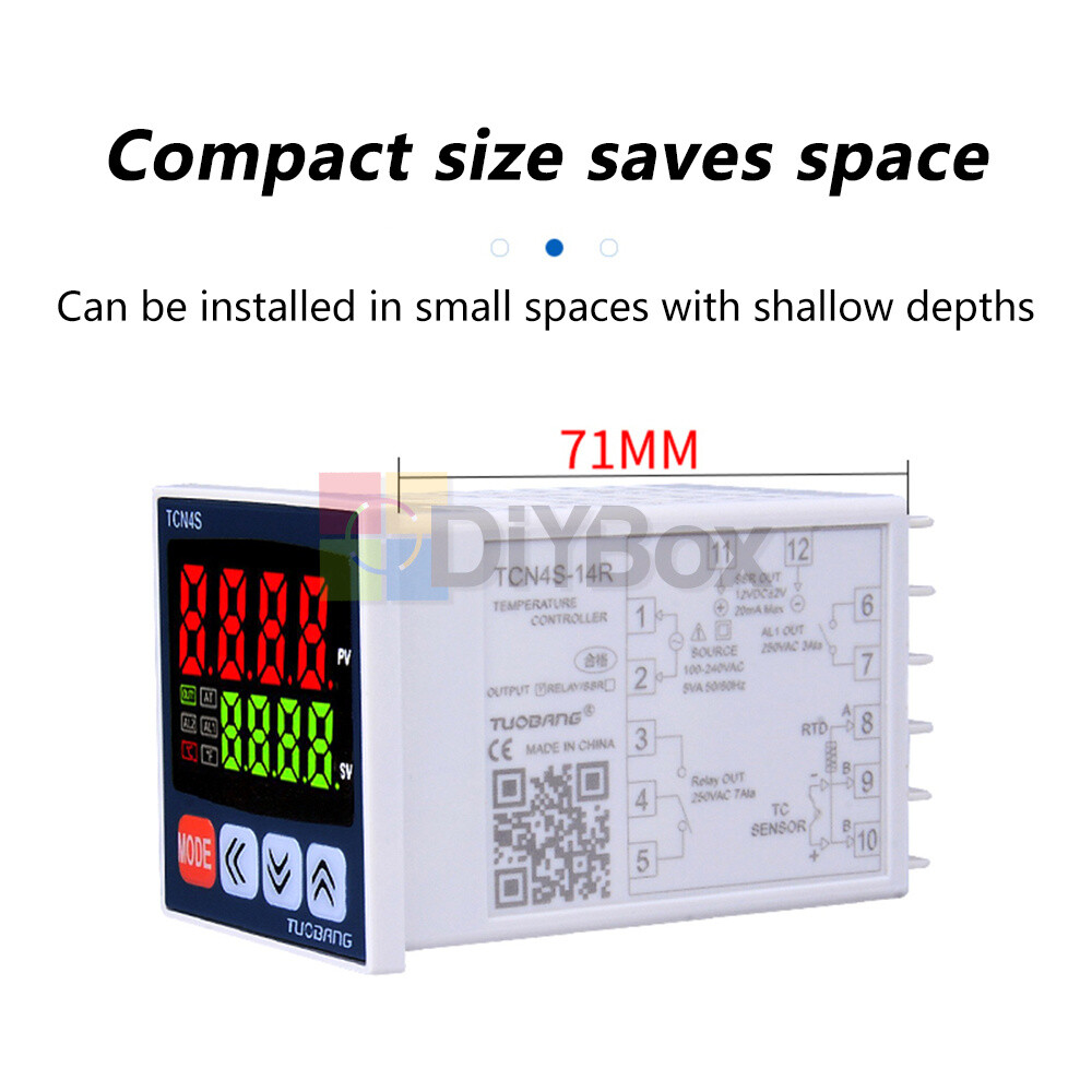 Digital PID Thermostat universal input Temperature Controller 0~1370℃ AC100~240V