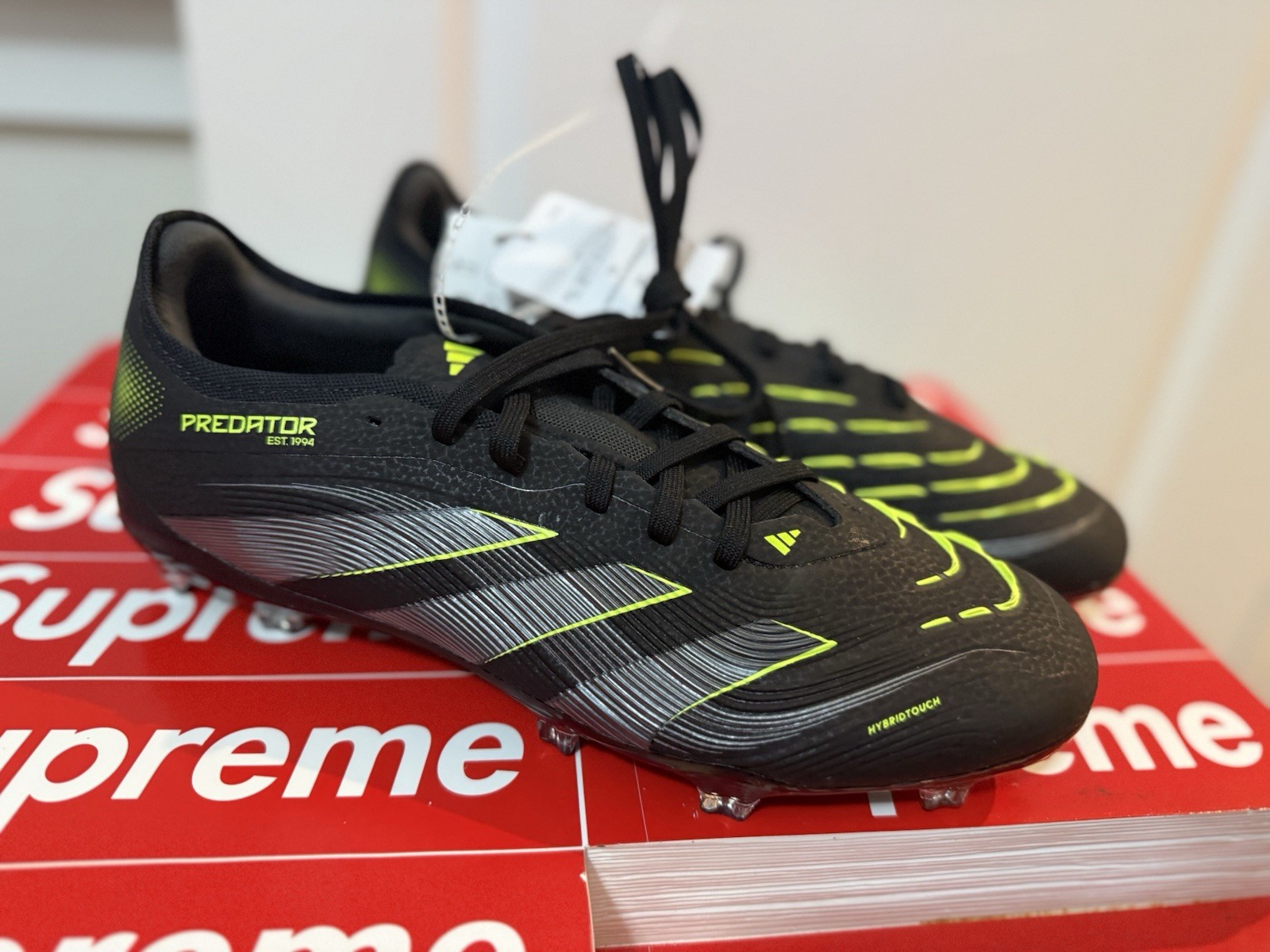 Adidas Predator Pro FG Electric Stealth Pack Soccer Cleats JI1197 Men’s Size 10