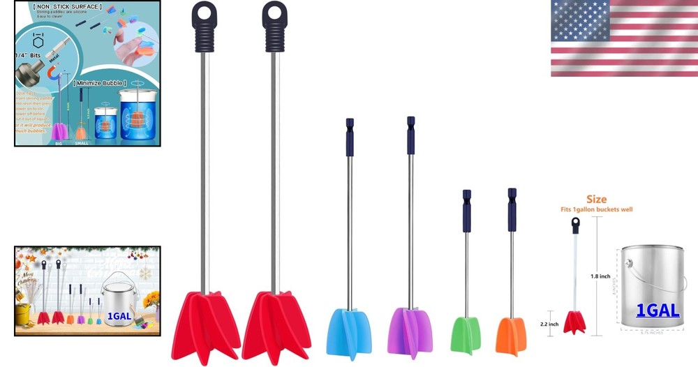 High-Quality 6 Pack Paint & Epoxy Mixer for Drill - Time-Saving Mixing Solution