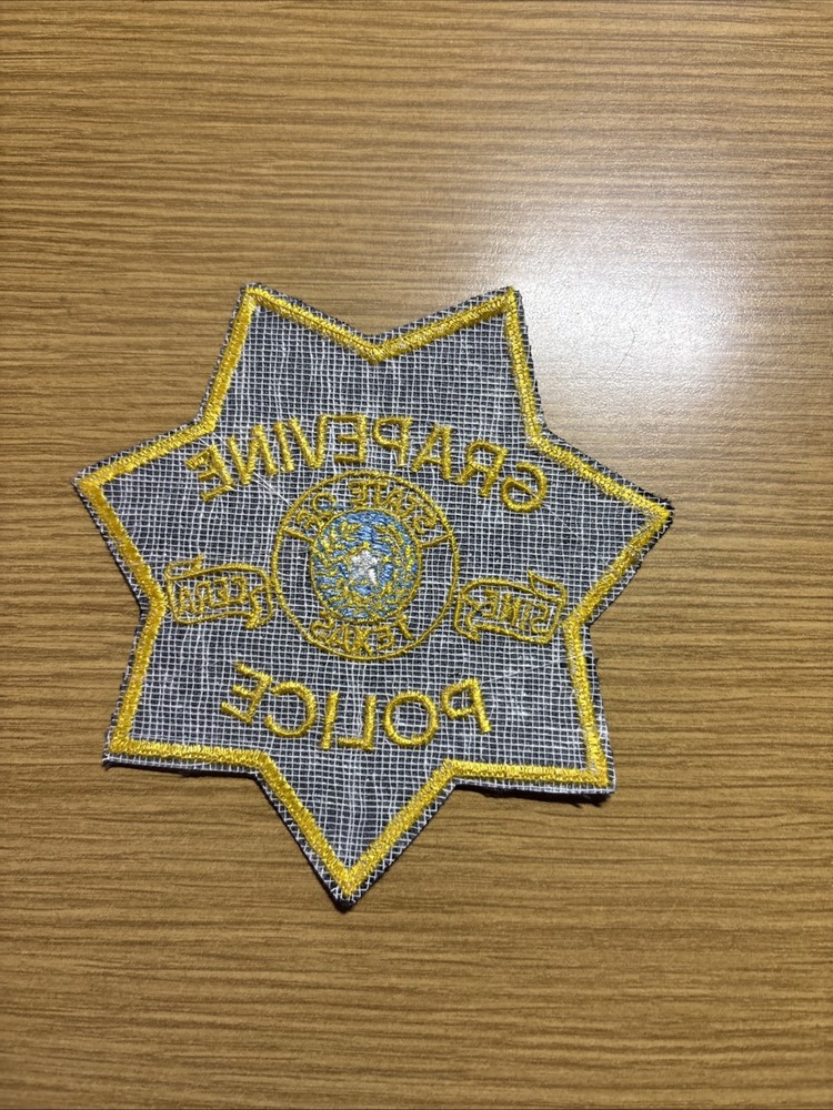 GRAPEVINE ^^^ TEXAS -- COLLECTIBLE POLICE EMBROIDERED PATCH